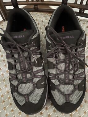 Merrell Women's Gray and Purple Trail Running Shoes